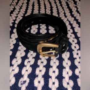 Salvator Ferragamo Belt Small Size Black & Gold. Used but good condition.